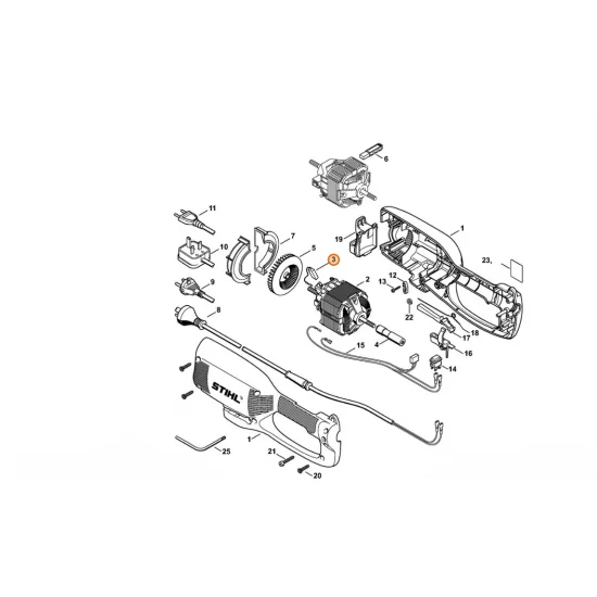 STIHL  Zestaw szczotek węglowych 4809 600 2700
